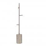 iron tree coat rack concrete