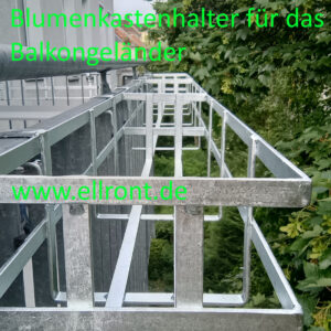 stabiler Blumenkastenhalter zum Anhängen am Rohr