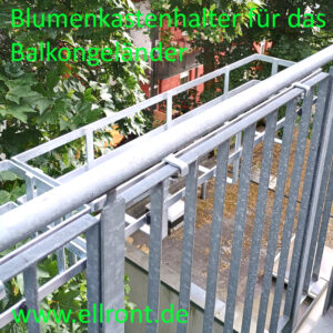 Angehängter Blumenkastenhalter aus rostfreiem Eisen