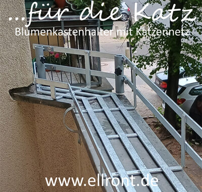 Katzennetz mit Katzenschutz am Balkon befestigen