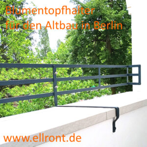 Blumentopfhalter für den Altbaubalkon