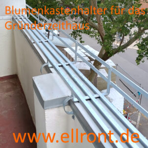 Bumenkübelhalter für das Gründerzeithaus in Berlin Schöneberg